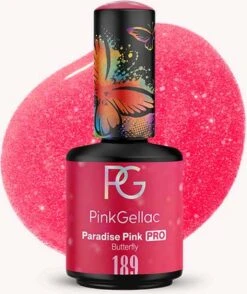 Pink Gellac - Paradise Pink - Gellak - Vegan - Roze - Glanzend - 15ml -Cosmetica Winkel 1009x1200