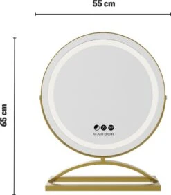Marbor Make Up Spiegel Met LED Verlichting - Goud - Hollywood Mirror 11 Marbor Make Up Spiegel Met LED Verlichting - Goud - Hollywood Mirror -Cosmetica Winkel 1052x1200