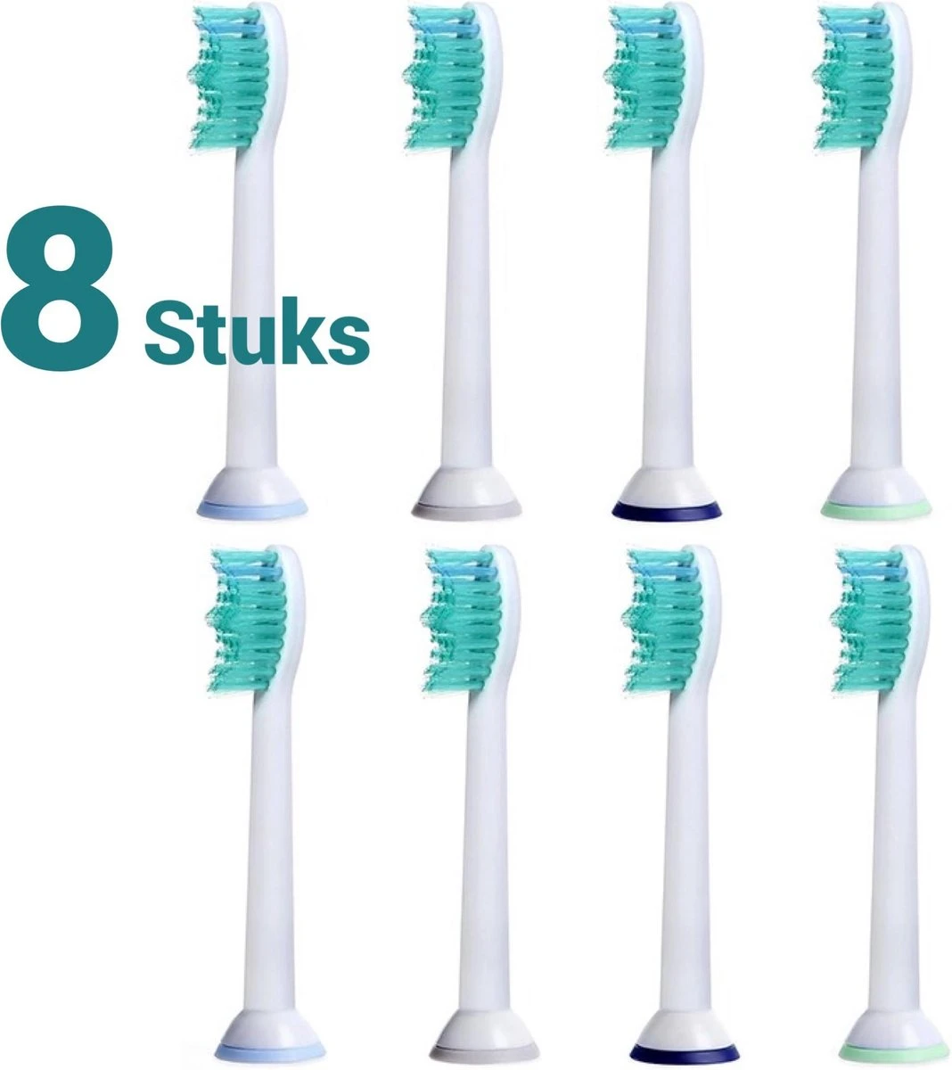 Merkloos Opzetborstels Passend Op Philips Sonicare 8 Stuks 1 Merkloos Opzetborstels Passend Op Philips Sonicare 8 Stuks