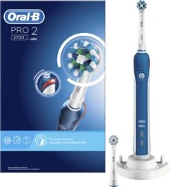 Oral B Oral-B Pro 2 2700 CrossAction - Elektrische Tandenborstel - Blauw, Wit -Cosmetica Winkel 1089x1200 2