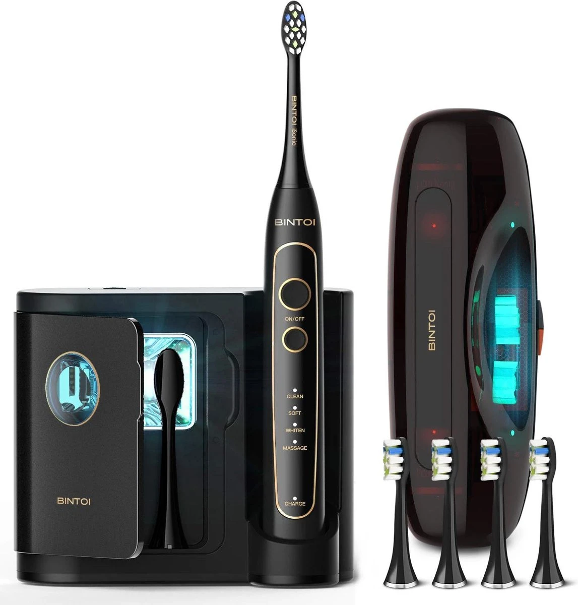 Bintoi® ISonic UV D600 - Elektrische Tandenborstel Met UV-Sterilisator 1 Bintoi® ISonic UV D600 - Elektrische Tandenborstel Met UV-Sterilisator
