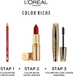 L’Oréal Paris Make-Up Designer Color Riche Satin Lipstick - 231 Sepia Silk - Nude - Verzorgende Lippenstift Met Arganolie Voor Een Comfortabel Gevoel - 4,54 Gr -Cosmetica Winkel 1154x1200