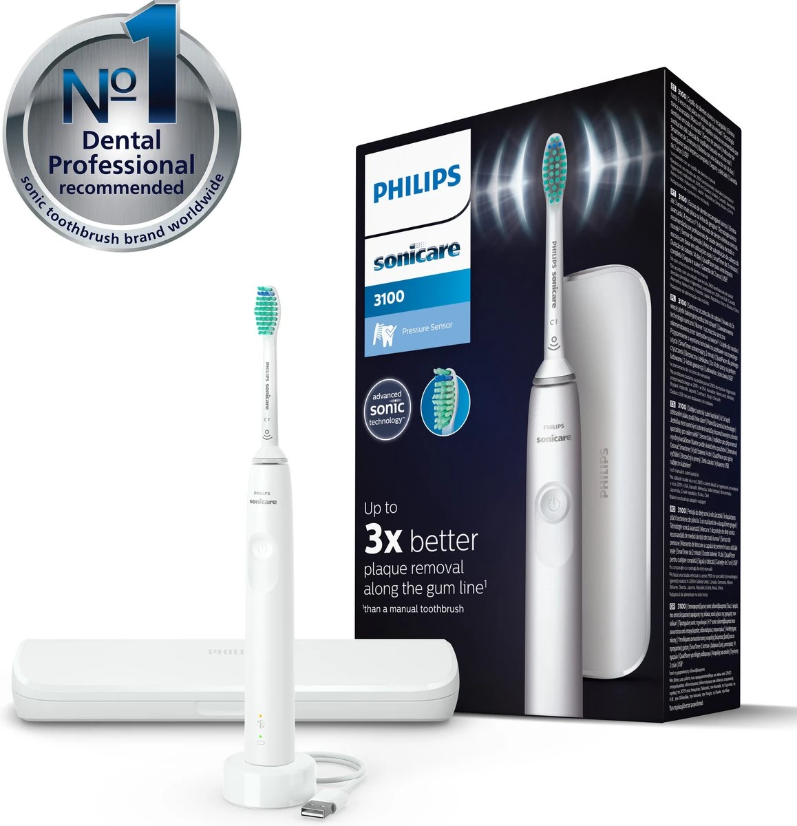 Philips Sonicare Series 3100 HX3673/13 - Elektrische Tandenborstel 2 Philips Sonicare Series 3100 HX3673/13 - Elektrische Tandenborstel - Afbeelding 2