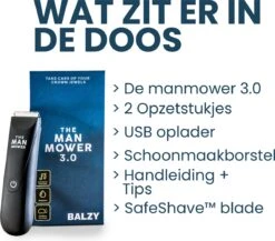 BALZY BushBuster 3.0 - Trimmer - Scheerapparaat - Haartrimmer - Bodygroomer - SafeShave Technologie - Waterdicht - Veilig Scheren - Oplaadbaar 19 BALZY BushBuster 3.0 - Trimmer - Scheerapparaat - Haartrimmer - Bodygroomer - SafeShave Technologie - Waterdicht - Veilig Scheren - Oplaadbaar -Cosmetica Winkel 1200x1052 4