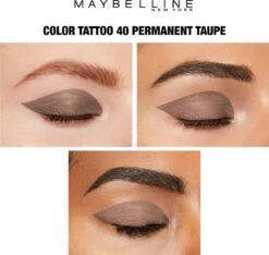 Maybelline Eye Studio Color Tattoo Oogschaduw - 40 Permanent Taupe/bruin -Cosmetica Winkel 1200x1138 2