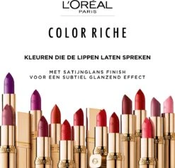 L’Oréal Paris Make-Up Designer Color Riche Satin Lipstick - 231 Sepia Silk - Nude - Verzorgende Lippenstift Met Arganolie Voor Een Comfortabel Gevoel - 4,54 Gr -Cosmetica Winkel 1200x1158 1