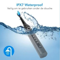 LifeGoods Elektrische Tandenborstel - Oplaadbaar - Veilig Voor Douche - 4 Opzetborstels - Zwart 15 LifeGoods Elektrische Tandenborstel - Oplaadbaar - Veilig Voor Douche - 4 Opzetborstels - Zwart -Cosmetica Winkel 1200x1198 12