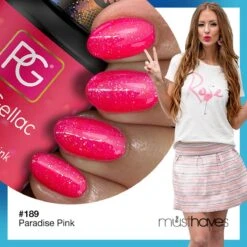 Pink Gellac - Paradise Pink - Gellak - Vegan - Roze - Glanzend - 15ml -Cosmetica Winkel 1200x1200 101
