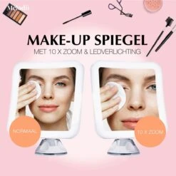Melodii ML10X - Make Up Spiegel Met LED Verlichting - Scheerspiegel - 10x Vergroting - Met Tru-Daylight Verlichting - Voor Hem En Voor Haar -Cosmetica Winkel 1200x1200 16