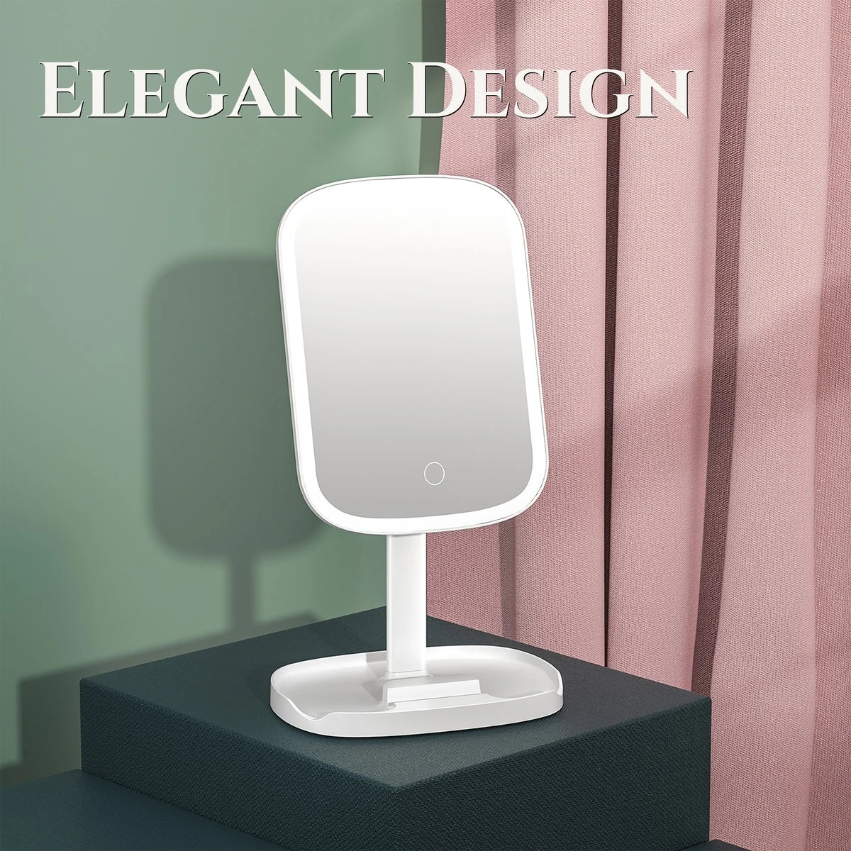 HighHome - Make Up Spiegel Met Led Verlichting - Inclusief 10x Spiegel - 3 Warmtes - 360 °C Draaibaar 5 HighHome - Make Up Spiegel Met Led Verlichting - Inclusief 10x Spiegel - 3 Warmtes - 360 °C Draaibaar - Afbeelding 5