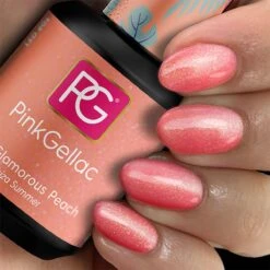 Pink Gellac - Glamorous Peach - Gellak - Vegan - Oranje - Glanzend - 15ml -Cosmetica Winkel 1200x1200 286
