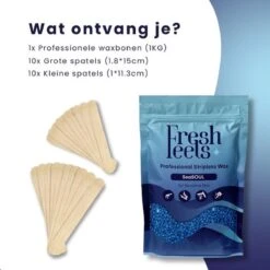 Freshfeels® Hard Wax Beans - Incl. 20x Wax Spatels - 1 KG - Voor Lichaam & Gezicht - Wax Parels - Wax Bonen - Wax Korrels - Voor Gevoelige Huid - Fijn/Grof Haar - Brazilian Hard Wax - Aqua Blauw -Cosmetica Winkel 1200x1200 346