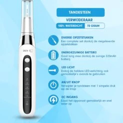 DEN-T® PRO U500 - Elektrische Sonische Tandsteen Verwijderaar - Wit -Cosmetica Winkel 1200x1200 365