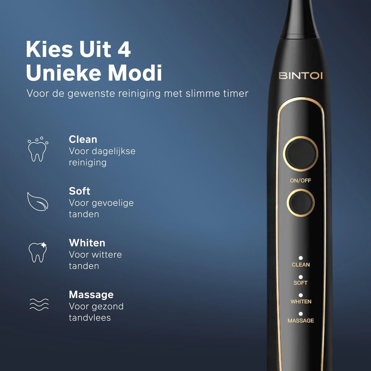 Bintoi® ISonic UV D600 - Elektrische Tandenborstel Met UV-Sterilisator 3 Bintoi® ISonic UV D600 - Elektrische Tandenborstel Met UV-Sterilisator - Afbeelding 3