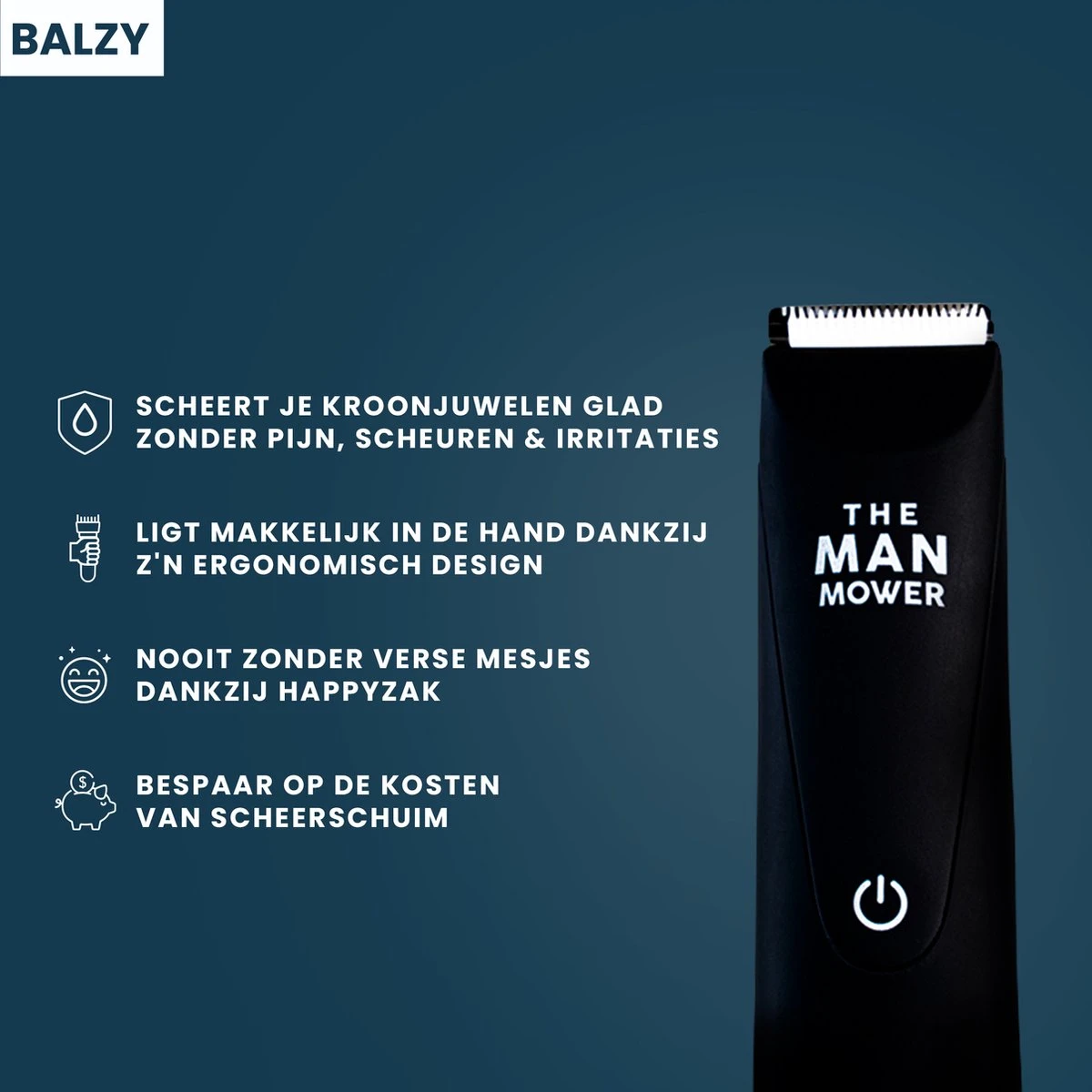 BALZY BushBuster 3.0 - Trimmer - Scheerapparaat - Haartrimmer - Bodygroomer - SafeShave Technologie - Waterdicht - Veilig Scheren - Oplaadbaar 6 BALZY BushBuster 3.0 - Trimmer - Scheerapparaat - Haartrimmer - Bodygroomer - SafeShave Technologie - Waterdicht - Veilig Scheren - Oplaadbaar - Afbeelding 6