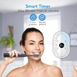 LifeGoods Elektrische Tandenborstel - Oplaadbaar - Veilig Voor Douche - 4 Opzetborstels - Zwart 18 LifeGoods Elektrische Tandenborstel - Oplaadbaar - Veilig Voor Douche - 4 Opzetborstels - Zwart -Cosmetica Winkel 1200x1200 399