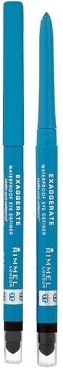 Rimmel London Exaggerate Waterproof Eye Definer Eyeliner - 240 Aqua Sparkle 5 Rimmel London Exaggerate Waterproof Eye Definer Eyeliner - 240 Aqua Sparkle - Afbeelding 5