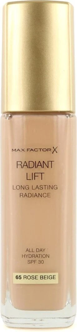 Max Factor Radiant Lift FD - 65 Rose Beige 21 Max Factor Radiant Lift FD - 65 Rose Beige -Cosmetica Winkel 279x1200 1