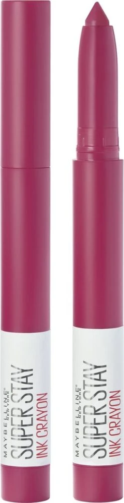 Maybelline SuperStay Ink Crayon Matte Lippenstift - 35 Treat Yourself - Roze -14 Gr -Cosmetica Winkel 297x1200 2