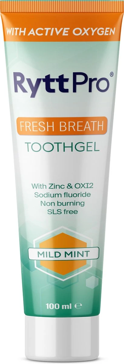 RyttPro®️ Tandpasta (100ML) - Frisse Adem + Actieve Zuurstof (OXI2) + Zink - Helpt Tegen Slechte Adem ( Halitosis ) 1 RyttPro®️ Tandpasta (100ML) - Frisse Adem + Actieve Zuurstof (OXI2) + Zink - Helpt Tegen Slechte Adem ( Halitosis )