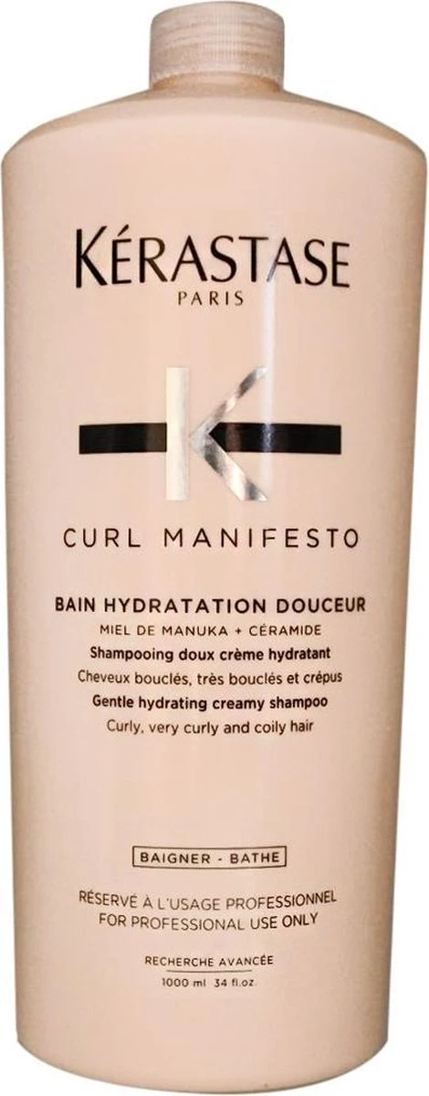 Kérastase - Curl Manifesto - Bain Hydratation Douceur - Shampoo - 1000 Ml 1 Kérastase - Curl Manifesto - Bain Hydratation Douceur - Shampoo - 1000 Ml
