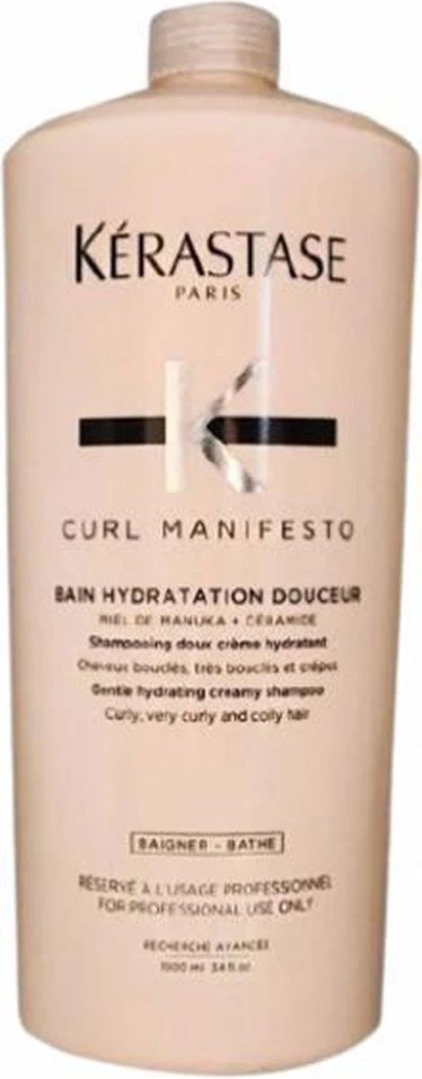 Kérastase - Curl Manifesto - Bain Hydratation Douceur - Shampoo - 1000 Ml 2 Kérastase - Curl Manifesto - Bain Hydratation Douceur - Shampoo - 1000 Ml - Afbeelding 2