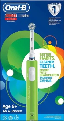 Oral B Oral-B Junior 6+ - Elektrische Tandenborstel - Paars & Groen DUOSET -Cosmetica Winkel 635x1200 1