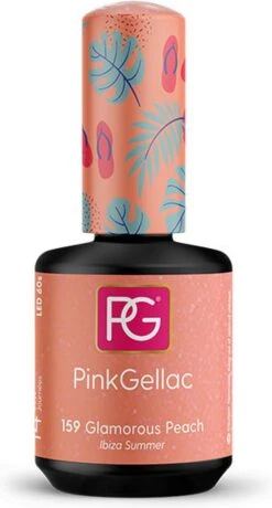 Pink Gellac - Glamorous Peach - Gellak - Vegan - Oranje - Glanzend - 15ml -Cosmetica Winkel 645x1200 2