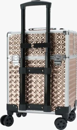 Koffer Gouden Kleur | Beautycase / Beautykoffer / Trolley Van Aluminium - 8 Wielen - Kapper Koffer - Tattoo Koffer - Nagel Koffer - Make-up Koffer -Cosmetica Winkel 711x1200 1