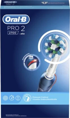 Oral B Oral-B Pro 2 2700 CrossAction - Elektrische Tandenborstel - Blauw, Wit -Cosmetica Winkel 717x1200