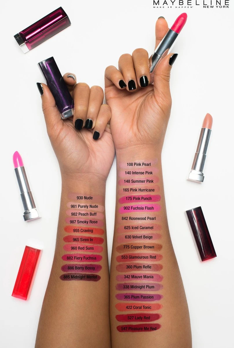 Maybelline Color Sensational - 165 Pink Hurricane - Roze - Lippenstift 5 Maybelline Color Sensational - 165 Pink Hurricane - Roze - Lippenstift - Afbeelding 5