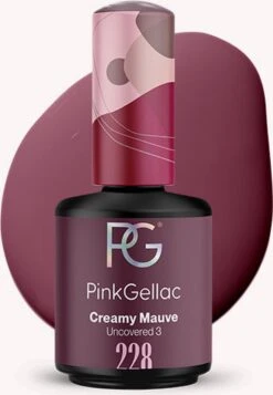 Pink Gellac - Creamy Mauve - Gellak - Vegan - Paars - Creamy Finish - 15 Ml