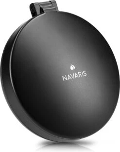 Navaris 1x/5x Vergrotende Make-up Spiegel - Compacte Opvouwbare Kap- En Reisspiegel - Led-verlichte Dubbelzijdige Make-upspiegel - Zwart -Cosmetica Winkel 951x1200 2