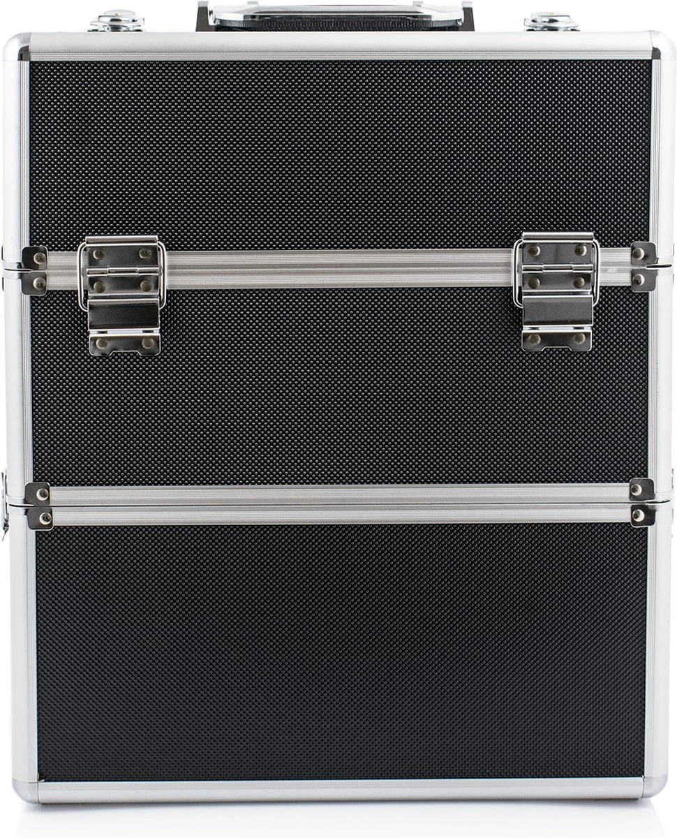 SUNONE Make Up Koffer Robuust Zwart XXL 2 SUNONE Make Up Koffer Robuust Zwart XXL - Afbeelding 2