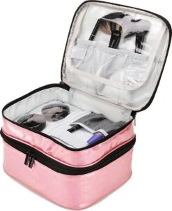 YONO Nagellak Tas - Nagelkoffer Beautycase - Cosmetica Koffer - Manicure Organizer - Roze 6 YONO Nagellak Tas - Nagelkoffer Beautycase - Cosmetica Koffer - Manicure Organizer - Roze -Cosmetica Winkel 981x1200